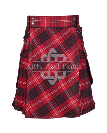 Crawford Tartan Bias Apron Tartan Utility Kilt