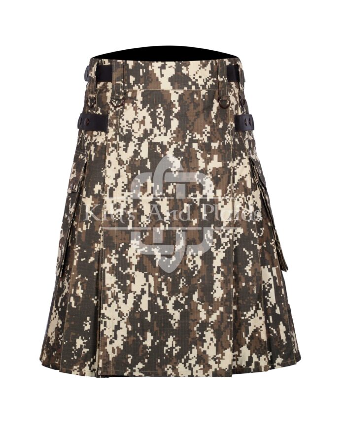 Digital Camo Utility Cotton Kilt