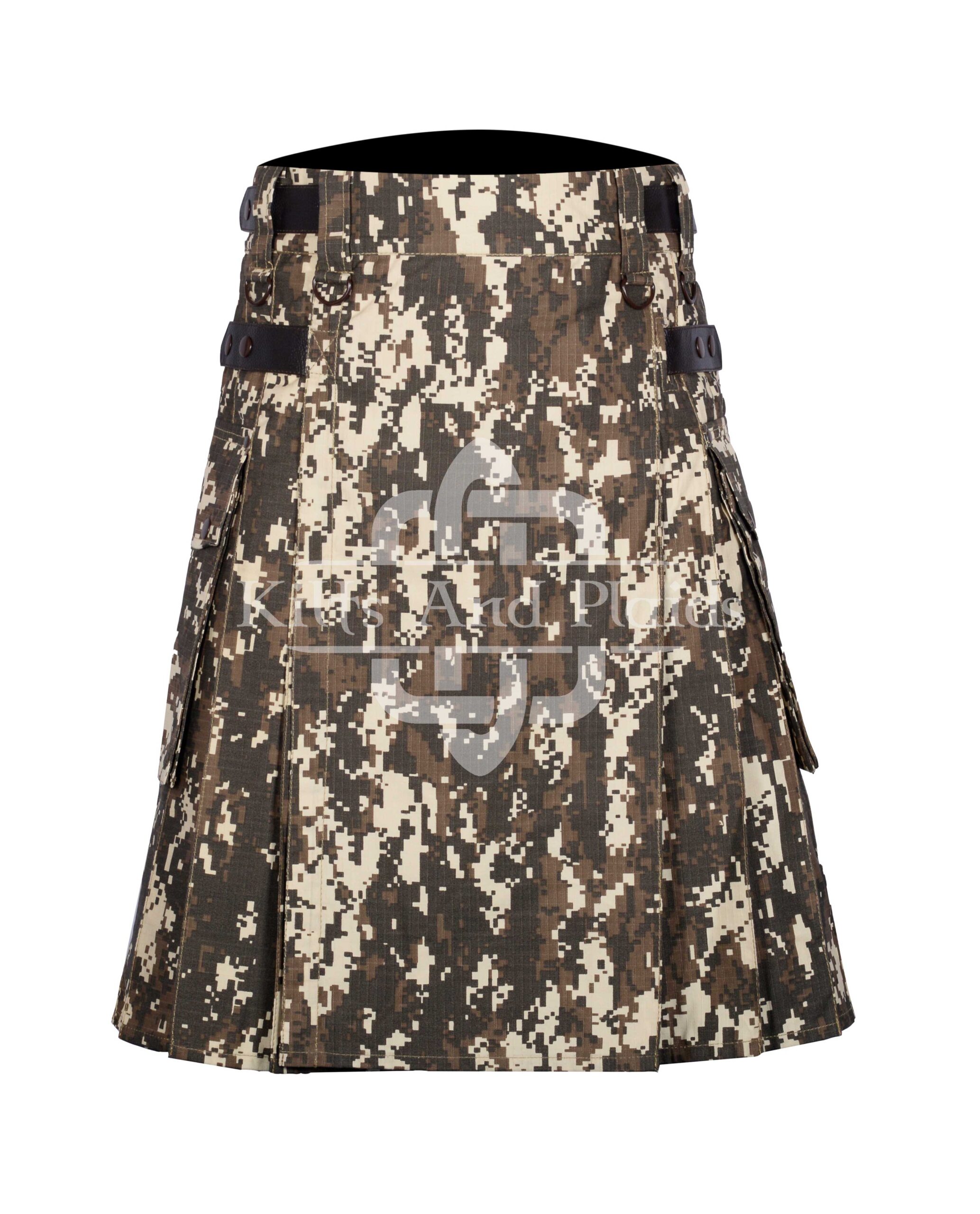 Digital Camo Utility Cotton Kilt