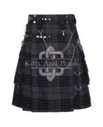 Gray Watch Gothic Kilt Chain Wali