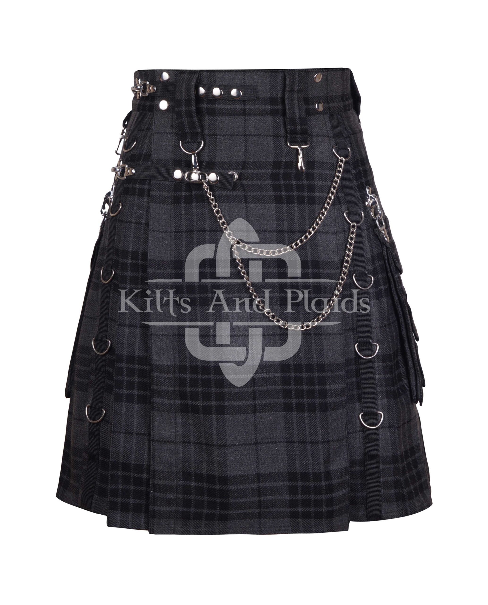 Gray Watch Gothic Kilt Chain Wali
