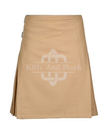 Khaki Wool 8 Yard Kilt