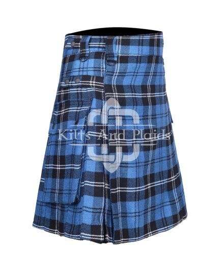 Ramsay Blue Tartan Utility Kilt