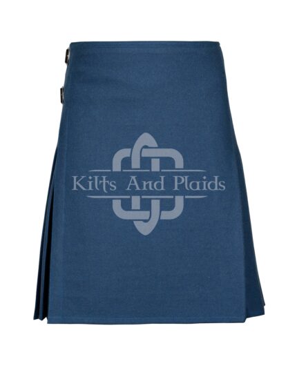 Smoking Blue Wool 8 Yard Kilt