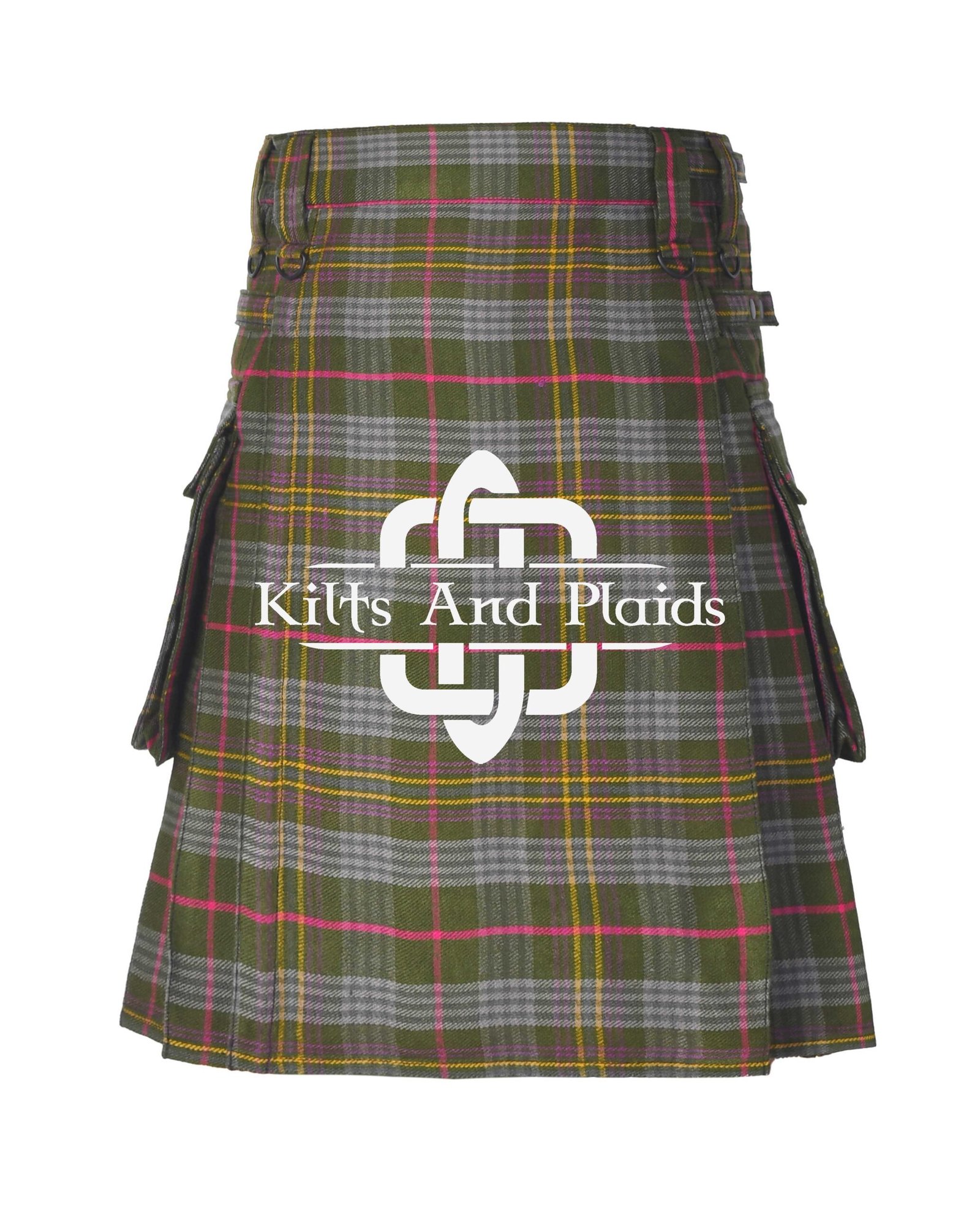 Kennedy Weathered Tartan Utility Kilt Kennedy Weathered Tartan Utility Kilt