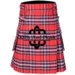 MacRae Red Modern Tartan Utility Kilt