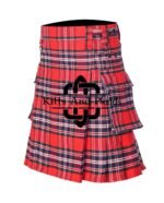 MacRae Red Modern Tartan Utility Kilt