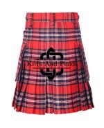 MacRae Red Modern Tartan Utility Kilt