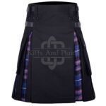 Black Cotton Pride of Scotland Hybrid Kilt