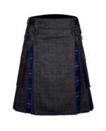 Black Denim Ramsay Blue Hybrid Kilt