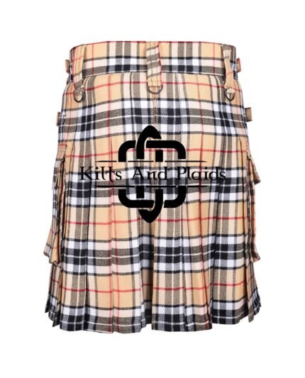 Camel of Thomson Tartan Utility Kilt