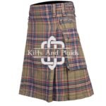 Macfarlane Hunting Ancient Weathered Tartan Utility Kilt