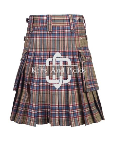 Macfarlane Hunting Ancient Weathered Tartan Utility Kilt