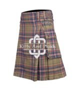 Macfarlane Hunting Ancient Weathered Tartan Utility Kilt