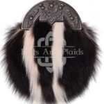 Brass Thistle Skunk Fur Sporran