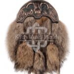 Bronze Highland Cow Coyote Fur Sporran