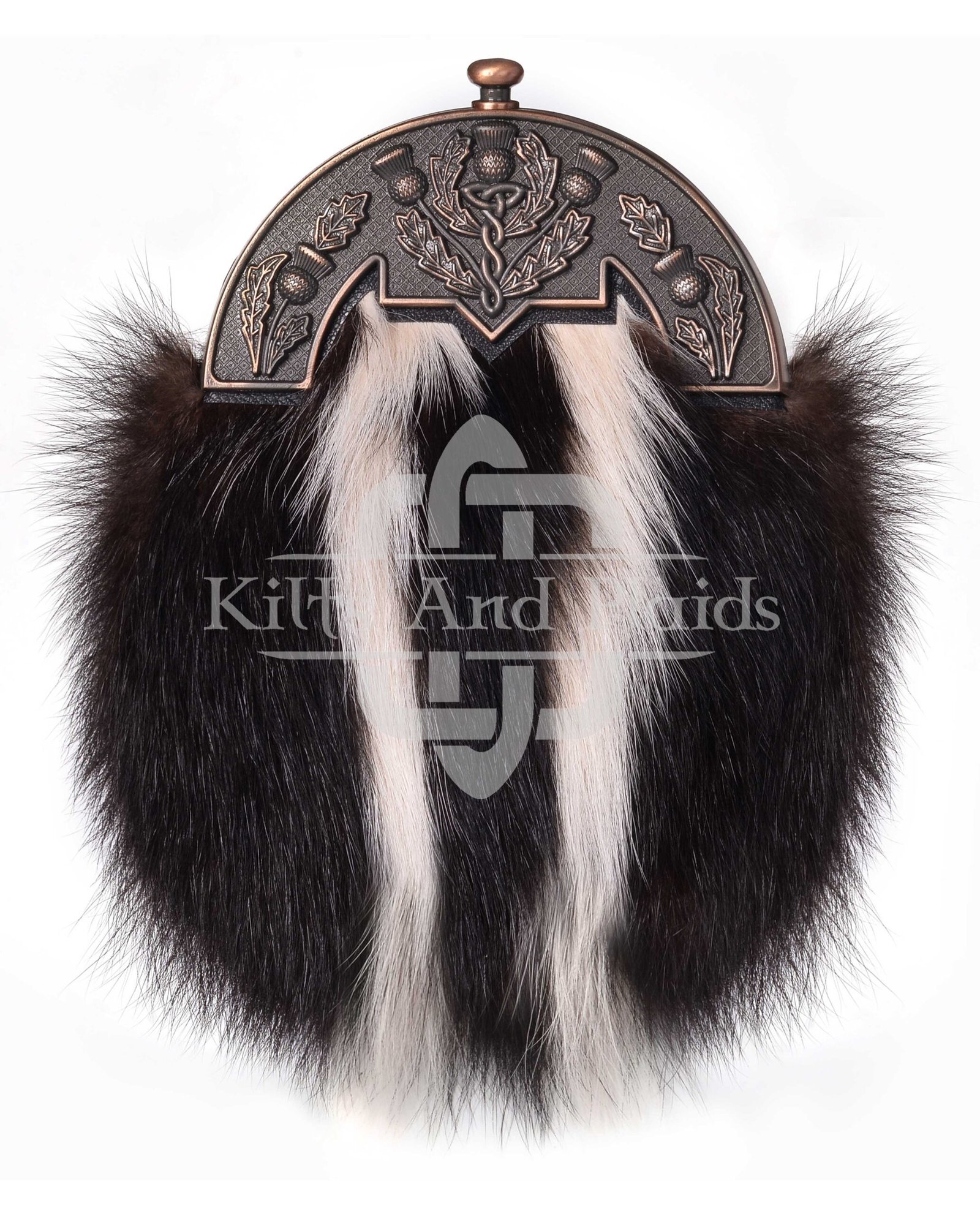Bronze Thistle Skunk Fur Sporran
