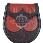 Red Black Two Tone Day Sporran