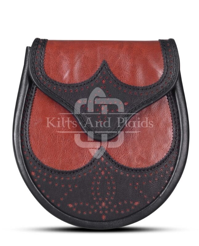Red Black Two Tone Day Sporran
