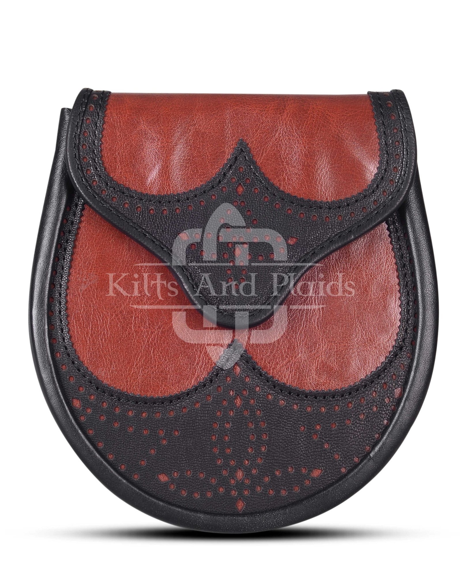 Red Black Two Tone Day Sporran