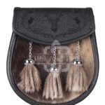 Seal Fur Laser Etching Semi Dress Sporran