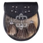 Celtic Knots Embossed Seal Fur Semi Dress Sporran