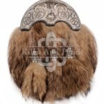 Silver Highland Cow Coyote Fur Full Dress Sporran