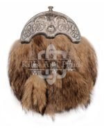 Silver Highland Cow Coyote Fur Full Dress Sporran