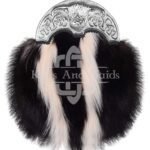 Silver Highland Cow Skunk Fur Full Dress Sporran