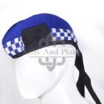 Royal Blue Wool Diced Glengarry Cap