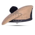 Tan Wool Plain Balmoral Cap