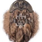 Brass Highland Cow Coyote Fur Sporran