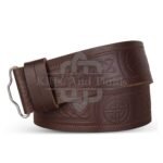 Endless Celtic Knots and Circle Embossed kilt Belt
