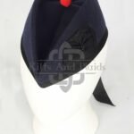 Navy Blue Wool Plain Glengarry Cap