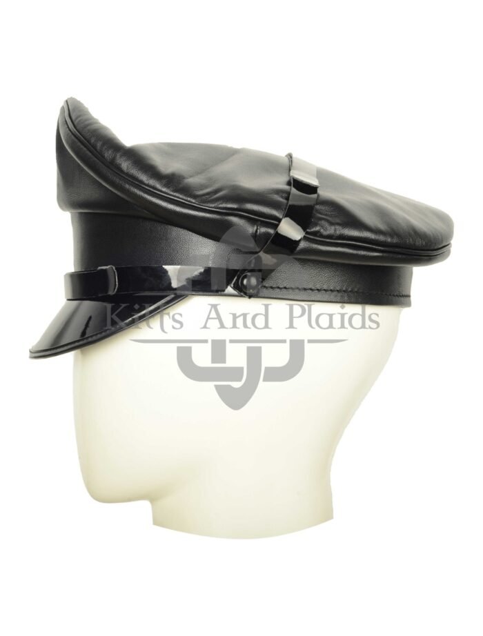 Black Leather Muir Hat