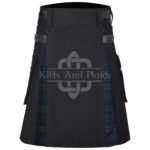 Black Watch Cotton Hybrid Utility Kilt