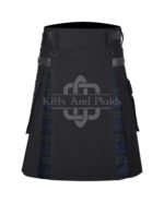 Black Watch Cotton Hybrid Utility Kilt