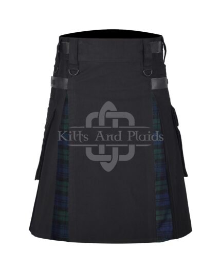 Black Watch Cotton Hybrid Utility Kilt