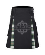 Drummond perth Dress Green Cotton Hybrid Utility kilt