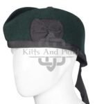 Green Wool Glengarry Cap