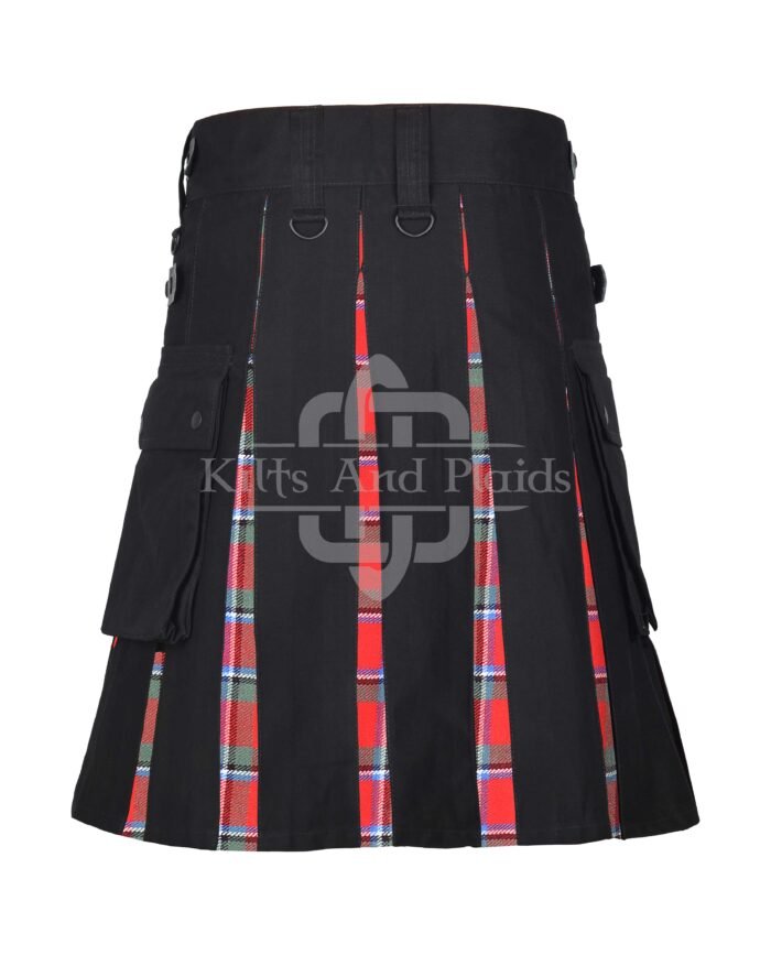 Sinclair Red Cotton Hybrid Utility Kilt