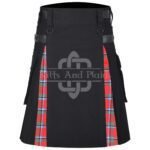 Sinclair Red Cotton Hybrid Utility Kilt