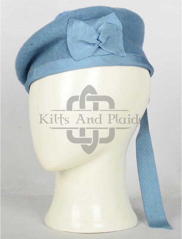 Sky Blue Wool Balmoral Hat