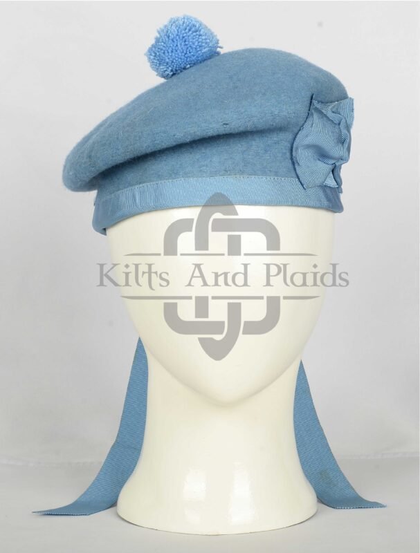 Sky Blue Wool Balmoral Hat