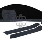 Solid Black Tartan Cap
