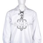 Traditional Scottish Ghillie Jacobite White Kilt Shirt