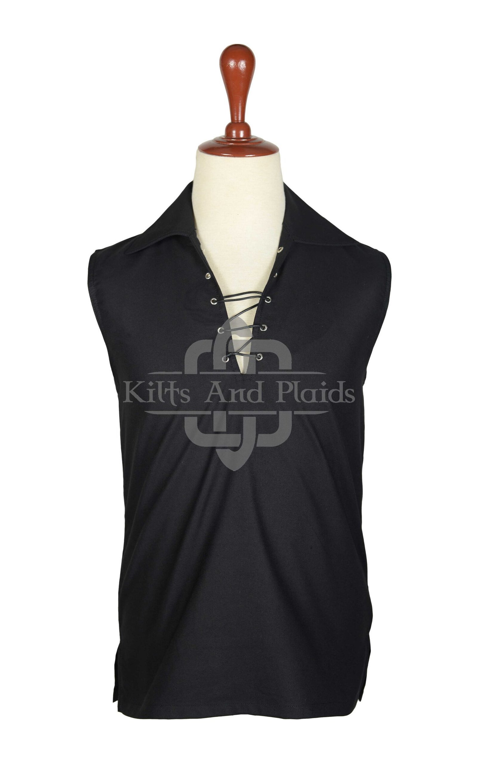 Scottish Jacobite Gillie Black KILT Shirt