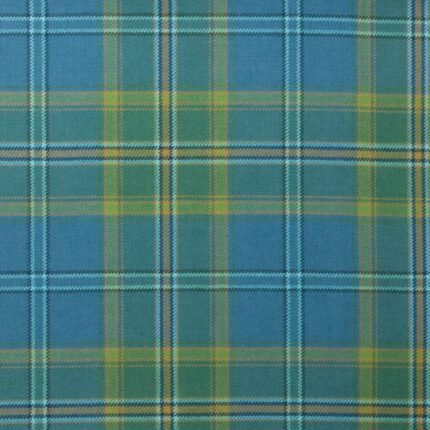 All Ireland Blue Irish Tartan Fabric