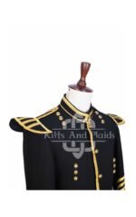 Scottish Black Gold Military Doublet Jacket
