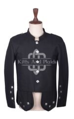 Black Serge Wool Kenmore Doublet Jacket